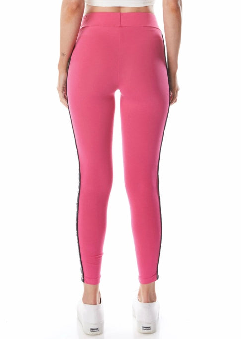 Kappa 222 Banda Anen 2 Leggings (Pink/Black) 311E57W-D3B