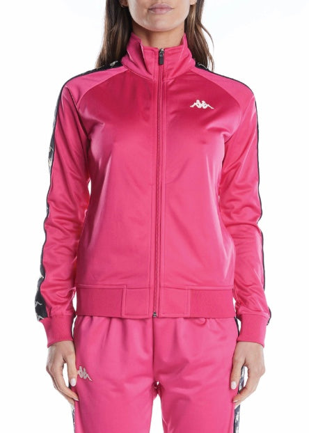 Kappa 222 Banda Wanniston Slim Track Jacket (Pink/Black) 301PSC0-D3B