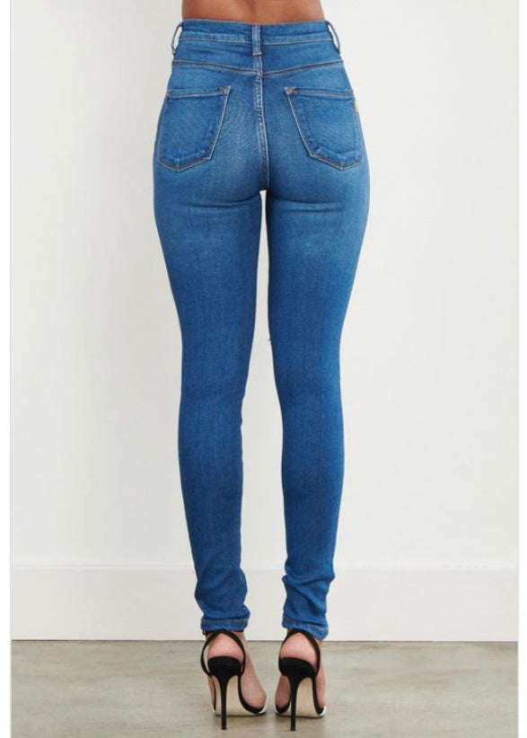 Vibrant Denim Skinny Jeans (Medium Stone) MP1835