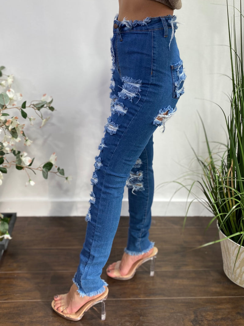 Aphrodite Skinny Jeans (Dark Blue) AP4767