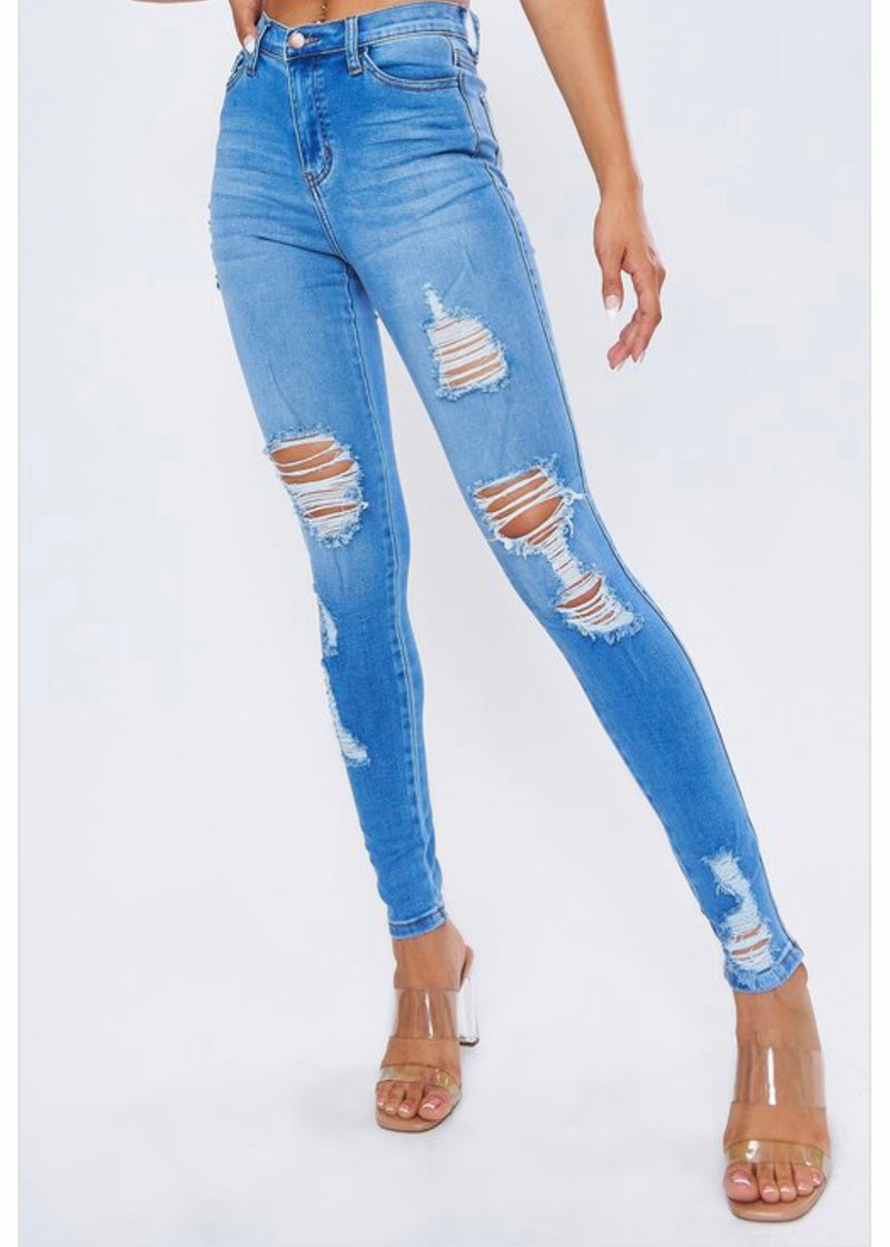 Vibrant New York Skinny Jeans (Medium Stone) EP1844