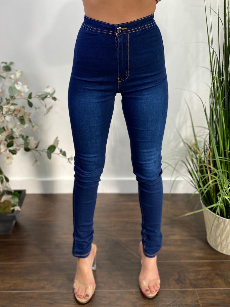 JC & JQ Stretch Solid Disco Denim Jeans (Med Wash) GP3101