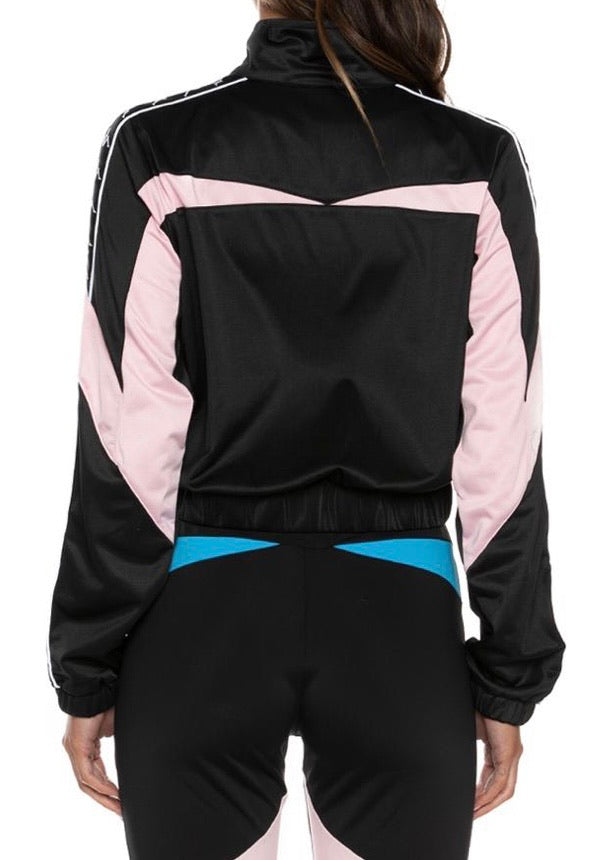 Kappa Authentic Football Esta Track Jacket (Black/Blue/Pink) 3116LRW