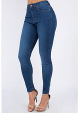 American Bazi Basic High Waist Skinny Jeans (Blue) ABH-7010