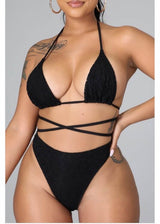 E-Show 3 Piece Swimsuit Set (Black) LS7357