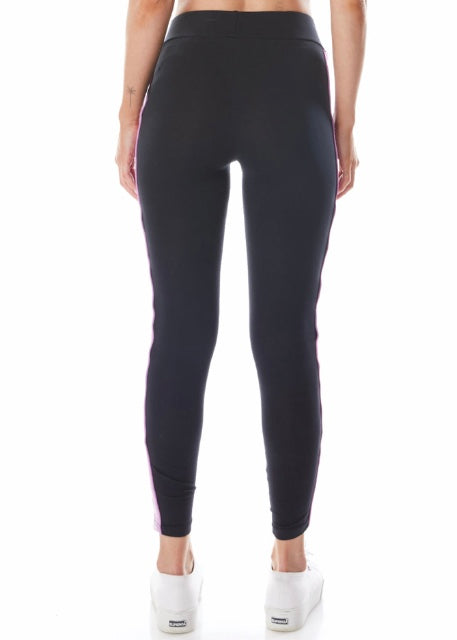 Kappa 222 Banda Anen 2 Leggings (Black Smoke/Violet) 311E57W-D3A