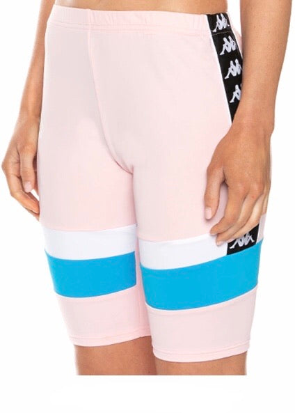 Kappa Authentic Football Eve Bike Shorts (Pink/White/Blue)