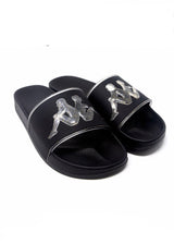 Kappa Authentic Aqua 1 Slides (Black/Gold) 3118CBW