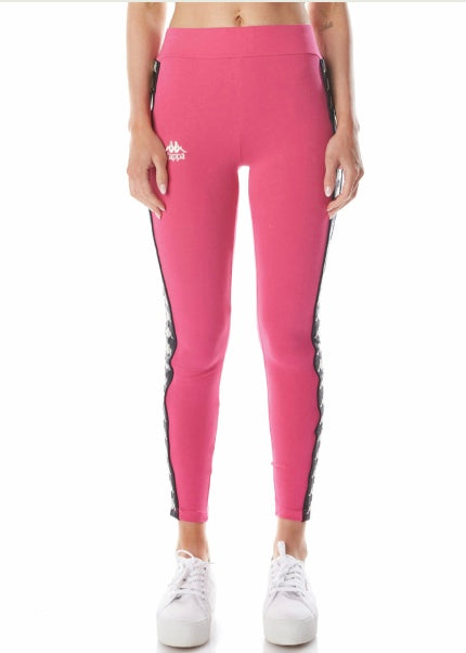 Kappa 222 Banda Anen 2 Leggings (Pink/Black) 311E57W-D3B