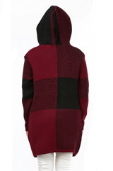 Todabela Long Sleeve Sweater (Burgundy/Black) 10780