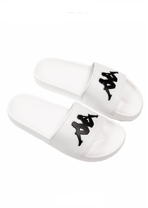 Kappa Authentic Adam 2 Slides (White/Black) 303GAD0