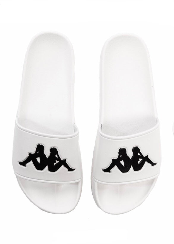 Kappa Authentic Adam 2 Slides (White/Black) 303GAD0