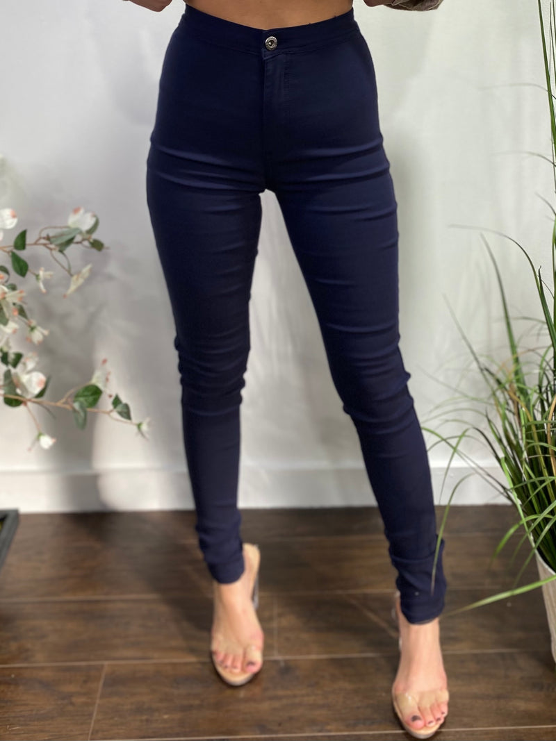 JC & JQ Super Stretch Disco Jeans (Navy) GP2100-NY