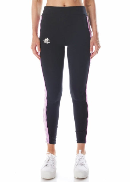 Kappa 222 Banda Anen 2 Leggings (Black Smoke/Violet) 311E57W-D3A