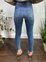 Aphrodite High Rise Skinny Jean (Medium Blue) AP4639