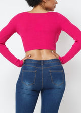 Hera Collection Safety Pin Top (Fuschia) 22520