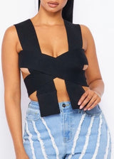 N1 Bandage Alert Top (Black) N0575