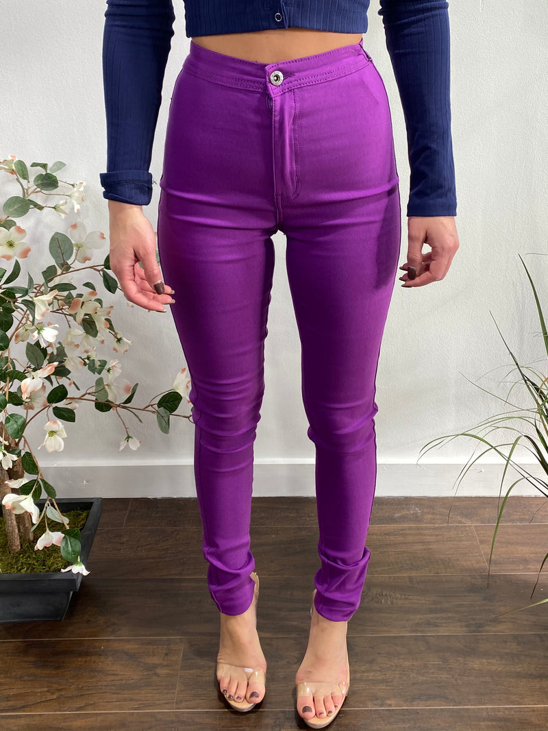 JC & JQ Super Stretch Disco Jeans (Purple) GP2100-PU