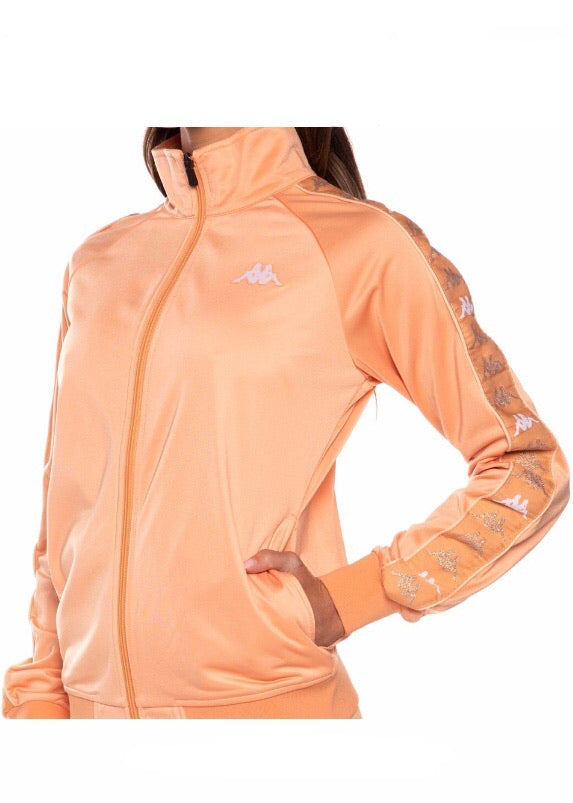 Kappa 222 Banda Blaston Track Jacket (Peach/White/Pink Blush) 32142LW