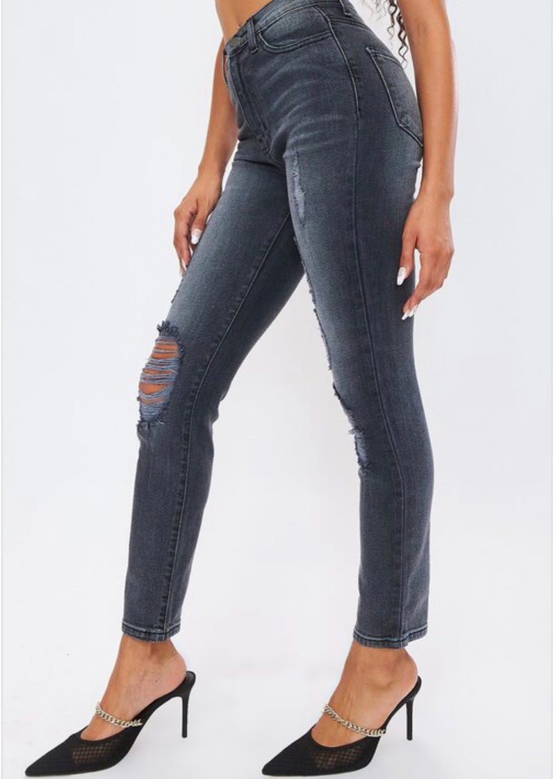 Vibrant Summer Night Skinny Jeans (Grey Stone) MP1807