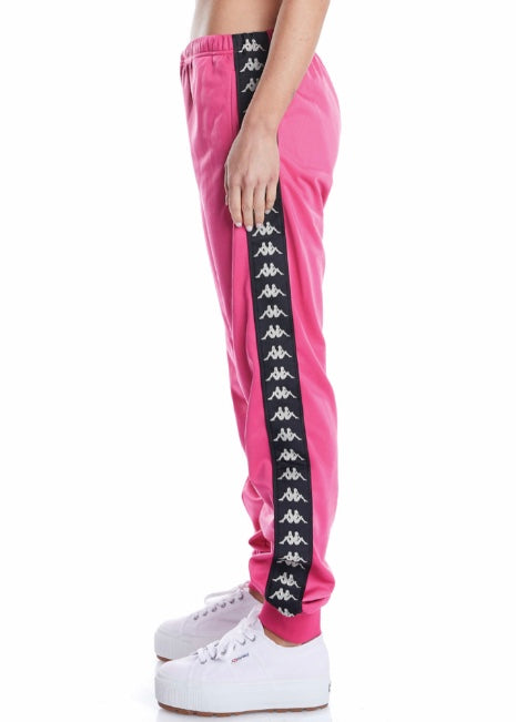 Kappa 222 Banda Wrastoria Trackpants (Pink/Black) 304VV60-D3B