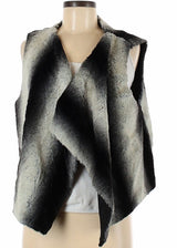 Renee C Faux Fur Vest (Black)