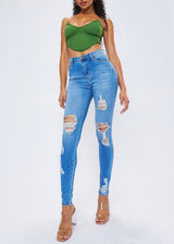 Vibrant New York Skinny Jeans (Medium Stone) EP1844