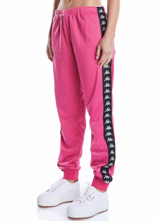 Kappa 222 Banda Wrastoria Trackpants (Pink/Black) 304VV60-D3B