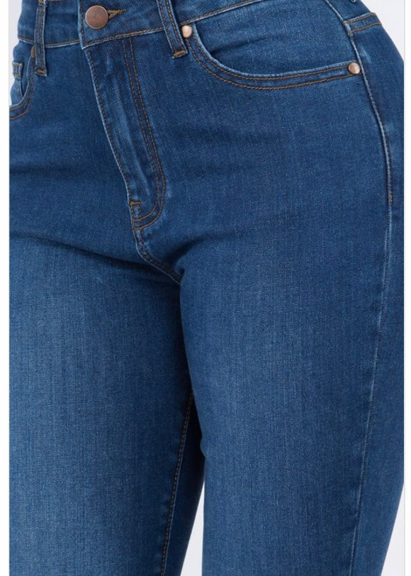 American Bazi Basic High Waist Skinny Jeans (Blue) ABH-7010