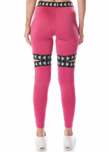 Kappa 222 Banda Doshy Leggings (Pink/Black) 3112CXW-A01