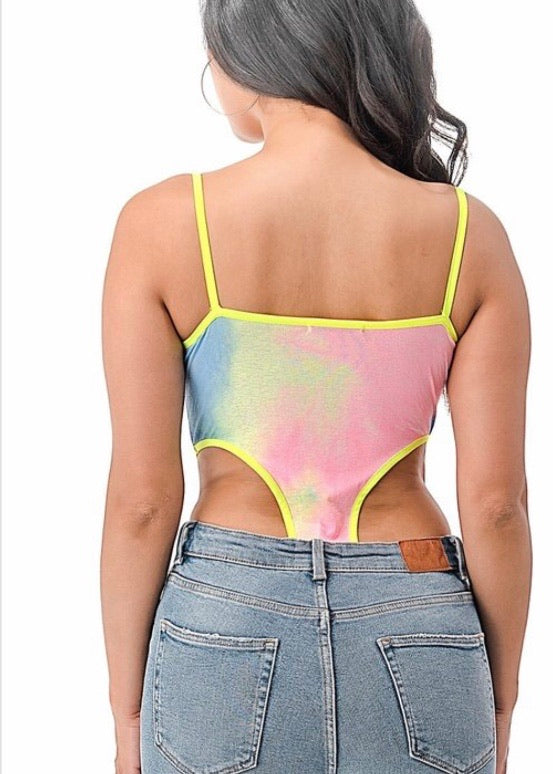 The Way Bodysuit Top (Yellow/Multi) TWG5614