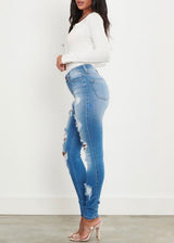 Vibrant Denim Skinny Jeans (Medium Stone) MP1838