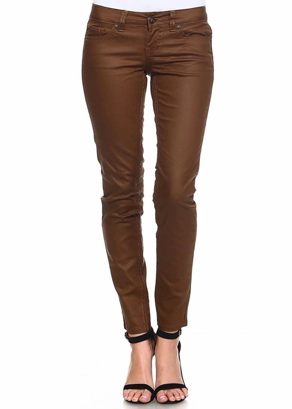 Request Jeans Juniors Skinny Pants (Cognac) 92491