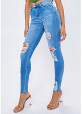 Vibrant New York Skinny Jeans (Medium Stone) EP1844