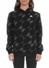 Kappa Authentic Datos Hoodie (Black/Grey/White) 33134VW