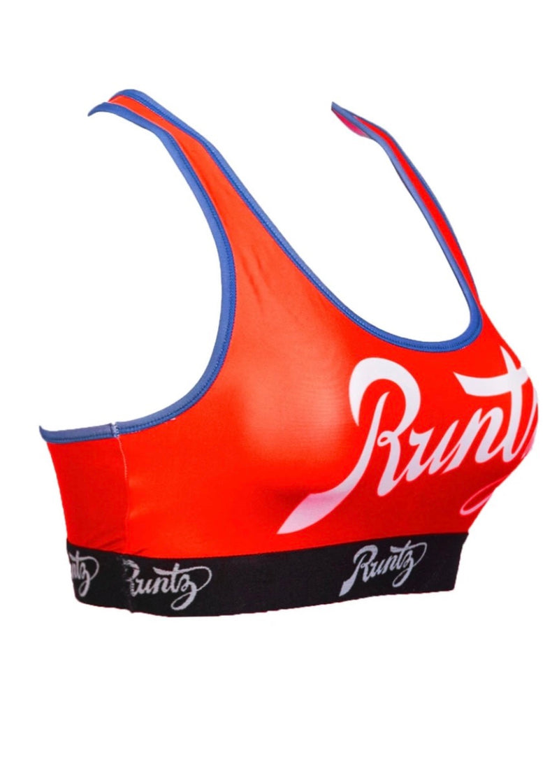 Runtz Script Sports Bra (Red)