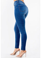 American Bazi High Waist Basic Skinny Jeans (Blue) ABH-7006